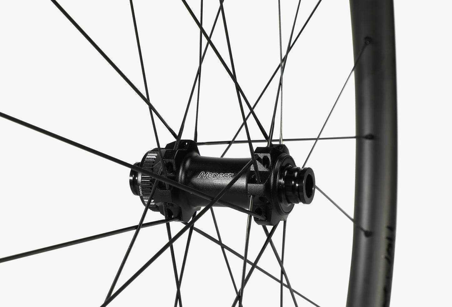 Nexplore Black Disc Wheelset with Ceramic Hub.